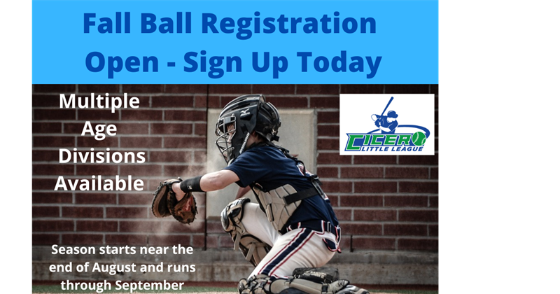 Fall Ball Registration is OPEN