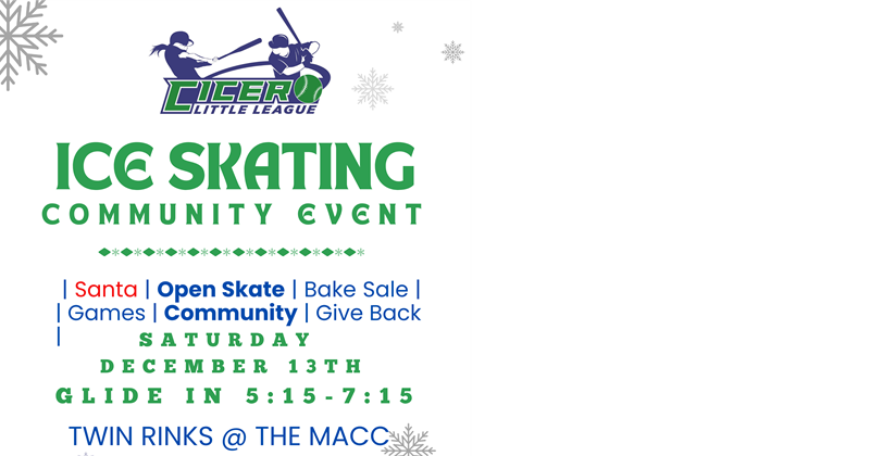 Ice Skate Event & Bake Sale